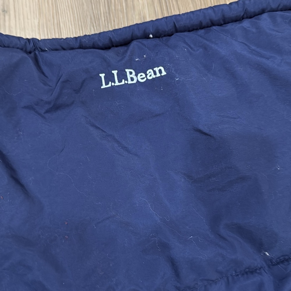 LLBean Flannel Lined Youth Sleeping Bag 20 degree EUC 67” x 30” - Picture 5 of 10